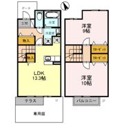メルヴェーユ北畠の間取り画像