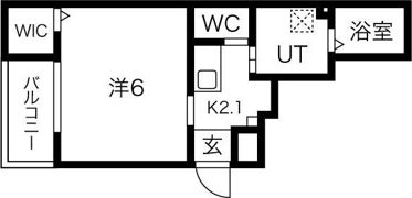 ALEGRIA桃谷の間取り画像