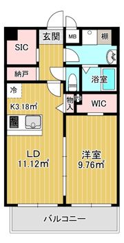 京橋パンションの間取り画像