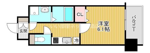 レジュールアッシュ天王寺クレアの間取り画像