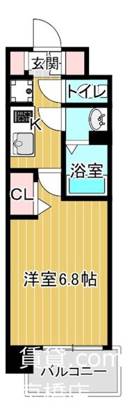 レシオス大阪城北詰の間取り画像