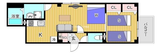 プレイス川口の間取り画像