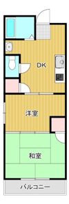 ハイツコスモ21の間取り画像