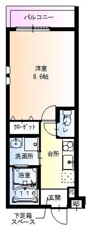 フジパレス我孫子前駅西II番館の間取り画像