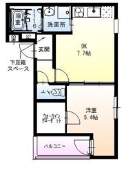 フジパレス我孫子前駅西II番館の間取り画像