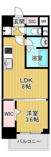 アーバネックス中崎町の間取り画像