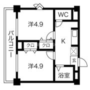 リップルルネ放出の間取り画像