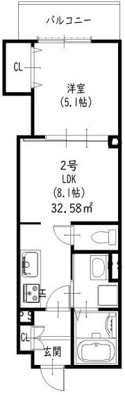 ラモーナ焼野IIの間取り画像