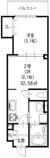 ラモーナ焼野IIの間取り画像