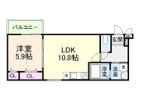 レネスト新深江Bの間取り画像
