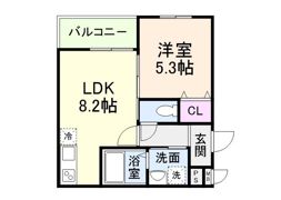 レネスト新深江Bの間取り画像