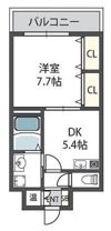 ハロ上町の間取り画像