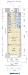 プレサンス堺筋本町エグゼブランの間取り画像