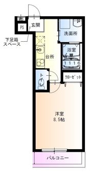 フジパレス加美駅南I番館の間取り画像