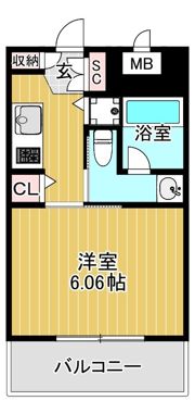 アリエ大阪城北の間取り画像