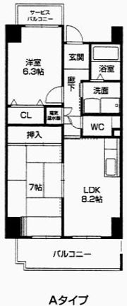 アクティ日乃出の間取り画像