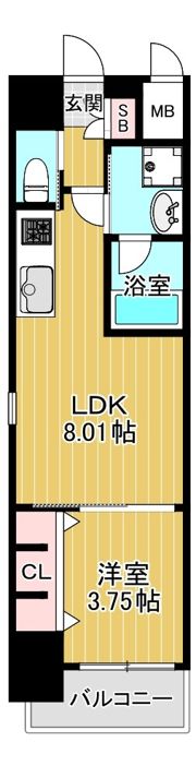 滝川公園プライマリーワンの間取り画像