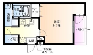 フジパレス平野公園II番館の間取り画像