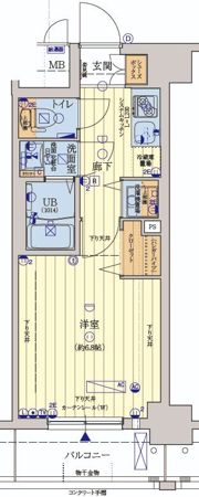レオンコンフォート難波ミラージュの間取り画像
