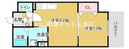 ラモーナ鶴橋の間取り画像