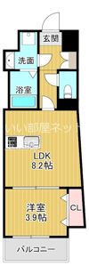 レシオス大阪城SOUTHの間取り画像