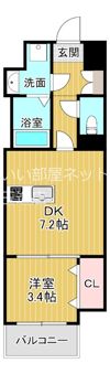 レシオス大阪城SOUTHの間取り画像