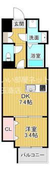レシオス大阪城SOUTHの間取り画像