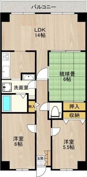PHOENIX COURT 交野IIの間取り画像