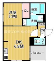 ハーモニーテラス新今里Vの間取り画像