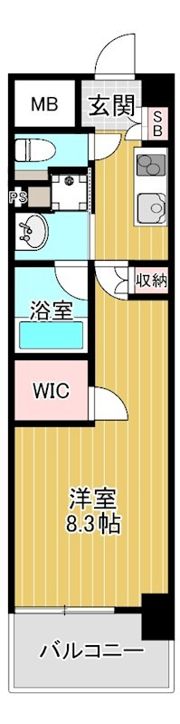 ザ・パークハビオ堂島の間取り画像