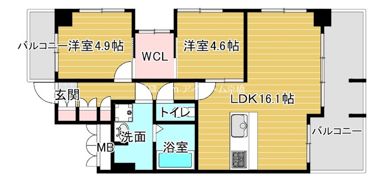 フローレス都島Iの間取り画像
