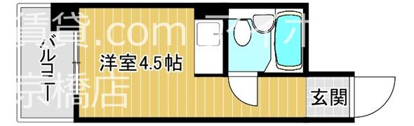 朝日プラザアクシス城東の間取り画像