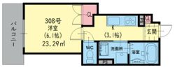 クリエオーレ小若江の間取り画像