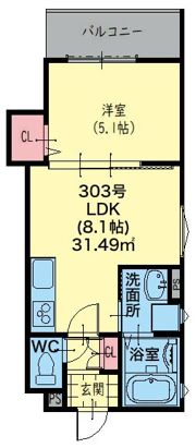 クリエオーレ吉田の間取り画像