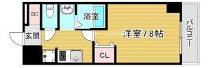 ロイヤルクイーンズパーク浪速の間取り画像