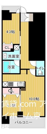 アーバネックス同心IIの間取り画像