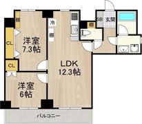 インプルーブ天六の間取り画像