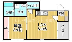 ハーモニーテラス中川西の間取り画像