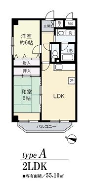 パークハイツ西今川の間取り画像