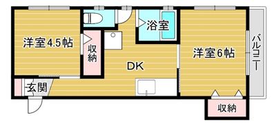 ヒダマンションの間取り画像