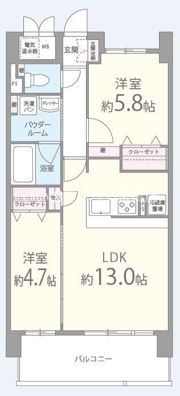 ドゥージエム京橋の間取り画像