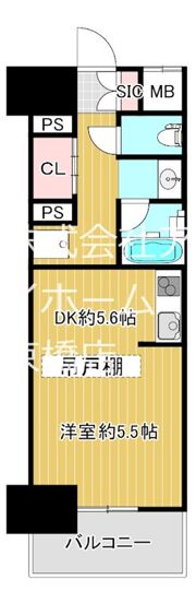 ワイズシャトー京橋の間取り画像