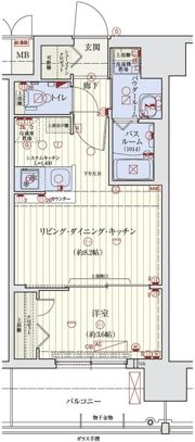 スワンズシティ大阪エスクレアの間取り画像