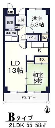 サンオークタツミの間取り画像