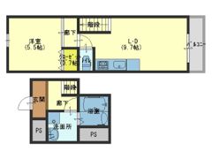 フジパレス谷町A棟の間取り画像