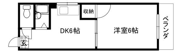 いすず東ハイツの間取り画像