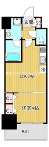 アーバネックス京橋プライマリーワンの間取り画像