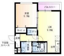 フジパレス我孫子西I番館の間取り画像