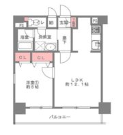 シティライフクラウンハイム長堀通の間取り画像