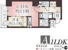 アーベル更紗北堀江の間取り画像